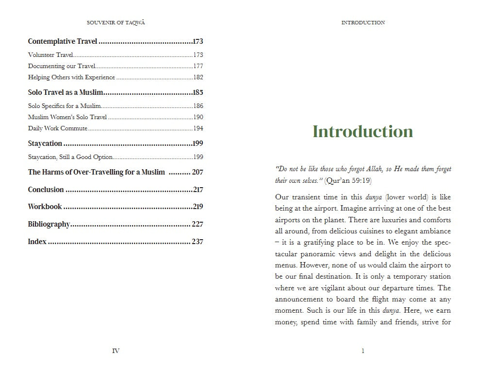 Souvenir of Taqwa - A Travel Handbook For Muslims