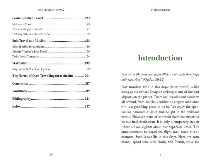 Souvenir of Taqwa - A Travel Handbook For Muslims
