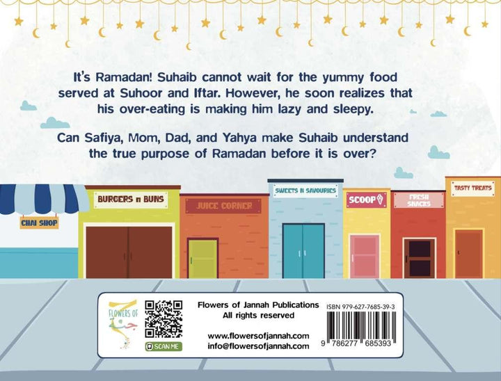 Suhaib & Safiyah in Ramadan: Fasting or Feasting? back cover