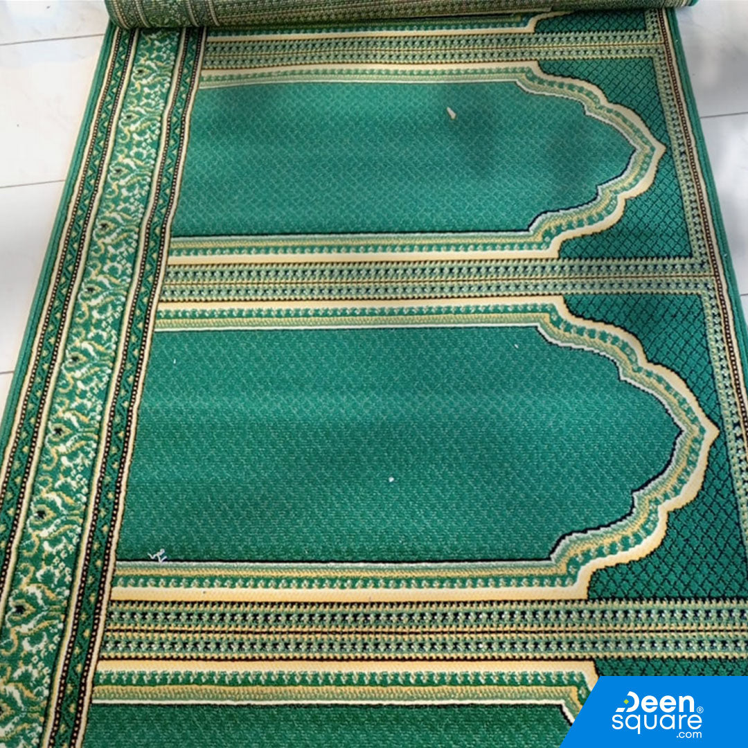 Buy Super Sabha Mosque Carpet Roll 120x1000 cm – soft, durable & elegant. Designs vary. Contact us for wholesale & delivery across UAE & worldwide.
