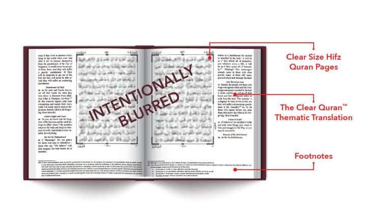 THE CLEAR QURAN® Series – With Arabic Text, Majeedi (Indo-Pak) Script 15 Lines – Hifz Edition | Hardcover