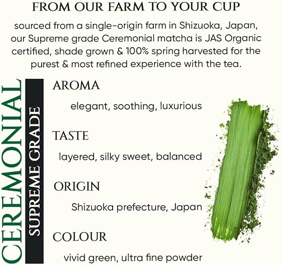 Shop Tencha Ceremonial Organic Matcha Tea 50g. Fast shipping in Dubai and delivery across UAE from DeenSquare.com.