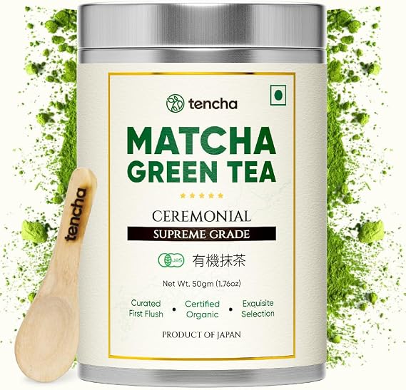 Shop Tencha Ceremonial Organic Matcha Tea 50g. Fast shipping in Dubai and delivery across UAE from DeenSquare.com.