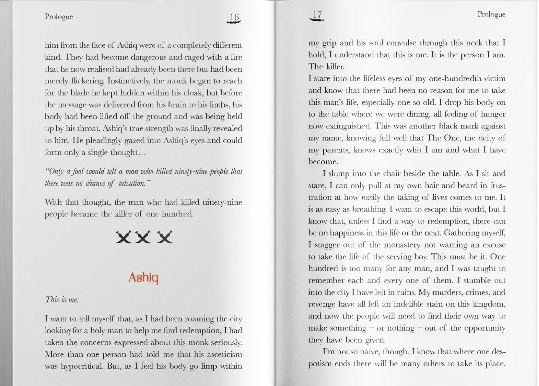 The 100th Murder book inside pages 3