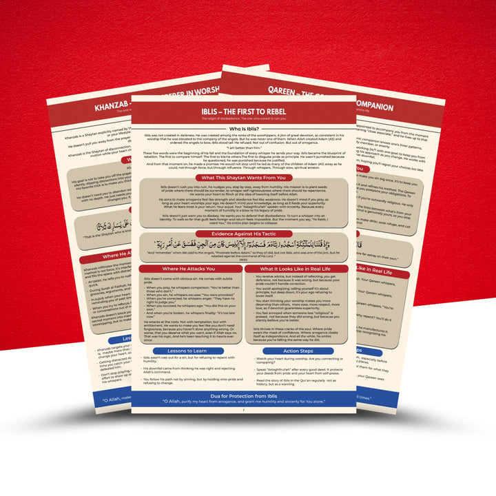 The Army of Shaytan - One Page Outline (A4) empowered publications inside pages