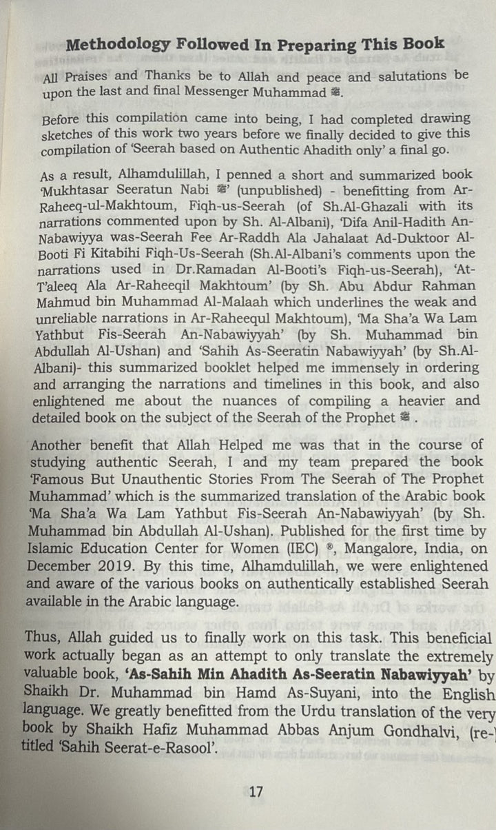 The Biography of Prophet Muhammad From Reliable and Credibly Established Narrations : Authentic Seerah (3 Volume Set)