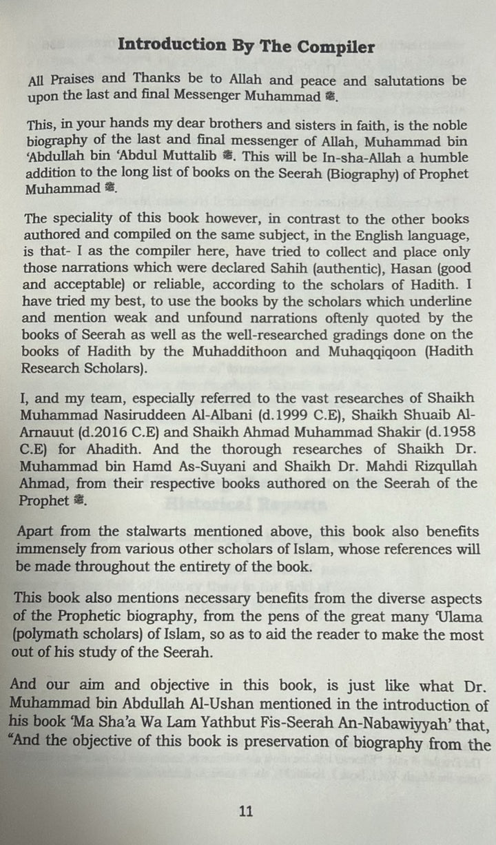 The Biography of Prophet Muhammad From Reliable and Credibly Established Narrations : Authentic Seerah (3 Volume Set)