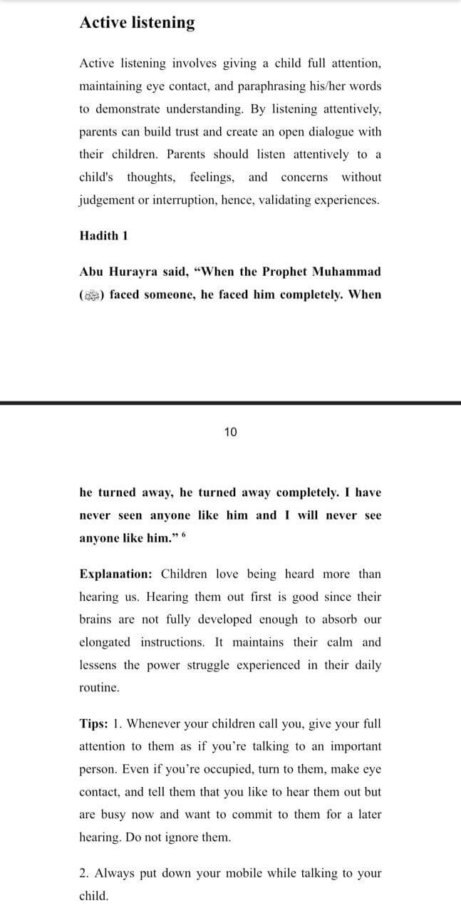 The Prophetic Way of Parenting flowers of jannah inside pages dubai