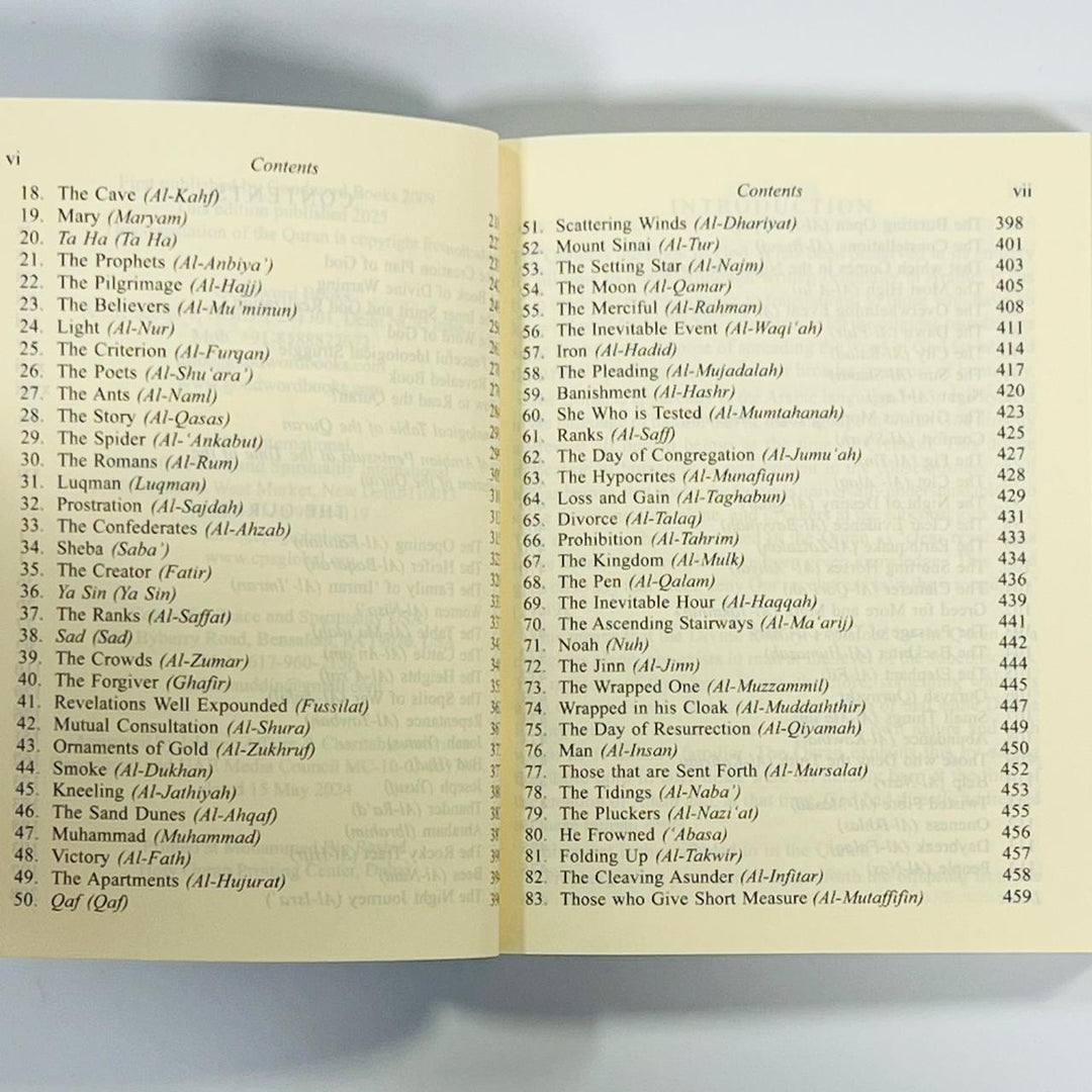 Pocket size English Quran translation without Arabic by Wahiduddin Khan. Easy to read and ideal for dawah and understanding Islam. Available At deensquare.com