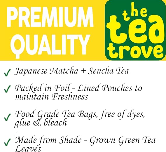 Enjoy a refreshing Matcha and Sencha green tea blend with 40 eco-friendly tea bags. Smooth flavor, medium caffeine, and packed in a resealable pouch.
