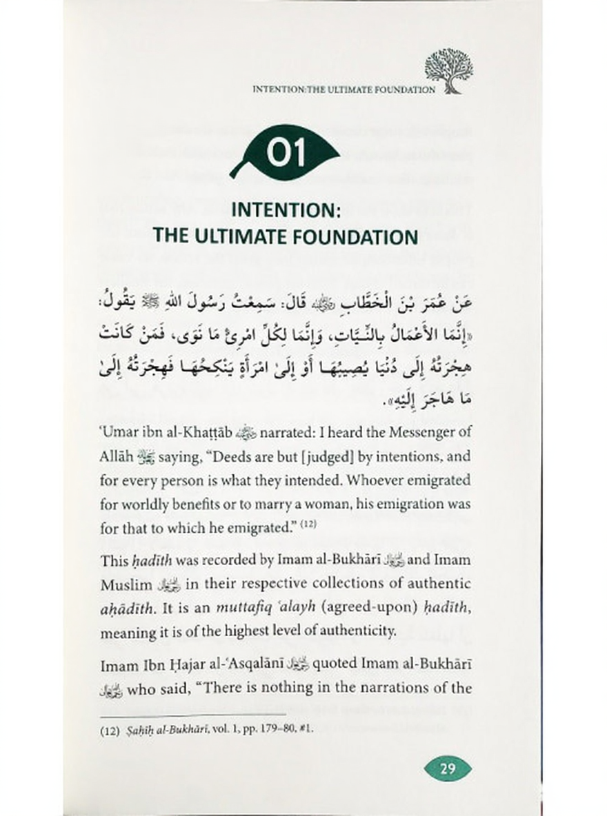 The Ultimate Profit : 40 Hadith on Sadaqah table of contents page 2 inside pages