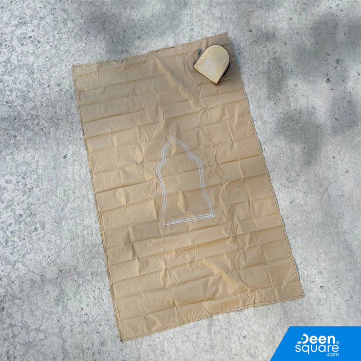 This Travel Pocket Prayer Mat is a lightweight, foldable, and waterproof mat designed for Muslims on the go. Made from durable plastic material, it easily fits into your bag, car, or pocket—making it perfect for work, travel, outdoor use, and emergencies.

Its generous 70×115 cm size ensures comfortable space for prayer, while the compact folded design makes it extremely convenient to carry anywhere. This is a must-have item for frequent travelers, students, and anyone who wants a clean prayer surface at al