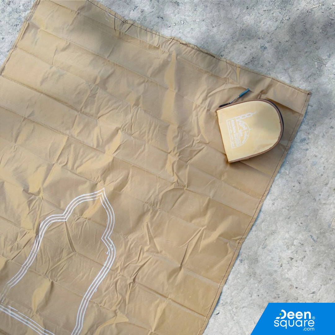 This Travel Pocket Prayer Mat is a lightweight, foldable, and waterproof mat designed for Muslims on the go. Made from durable plastic material, it easily fits into your bag, car, or pocket—making it perfect for work, travel, outdoor use, and emergencies.

Its generous 70×115 cm size ensures comfortable space for prayer, while the compact folded design makes it extremely convenient to carry anywhere. This is a must-have item for frequent travelers, students, and anyone who wants a clean prayer surface at al
