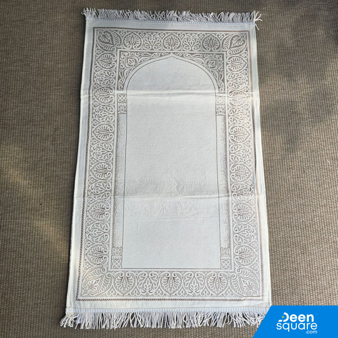 Buy Turkish padded prayer mat 70x120 cm at deensquare.com. Comfortable cushioned sajjadah with fast shipping in Dubai | UAE.