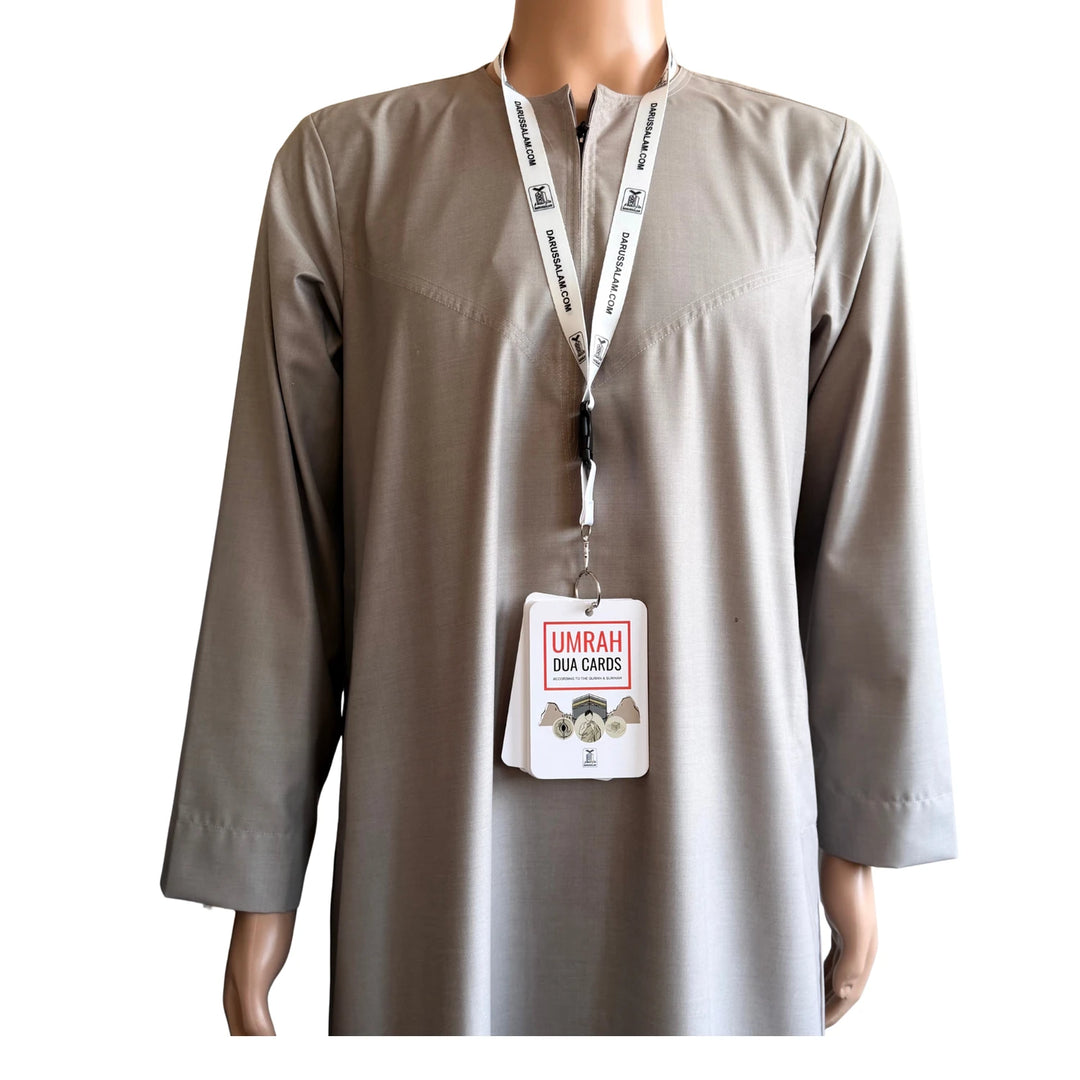Umrah Dua Cards with QR code and Lanyard (according to Quran and sunnah)