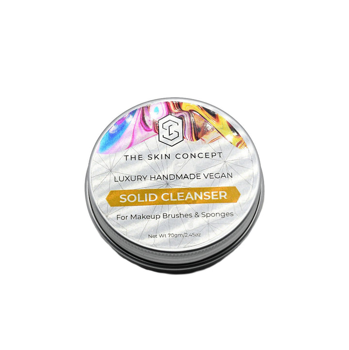 Buy Vegan Solid Makeup Brush Cleanser by The Skin Concept at deensquare.com. Handmade brush &amp; sponge cleaner available in Dubai | UAE.
