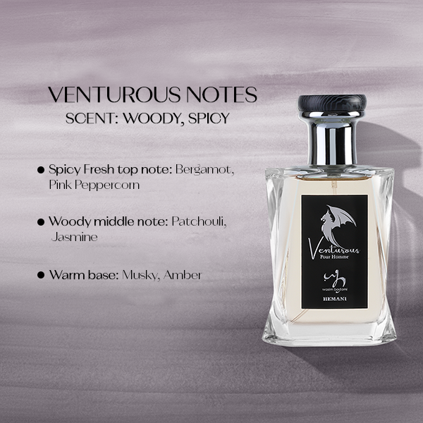 Buy Venturous EDP Perfume For Men 100ml with woody spicy fragrance. Buy at deensquare.com + Dubai | UAE.