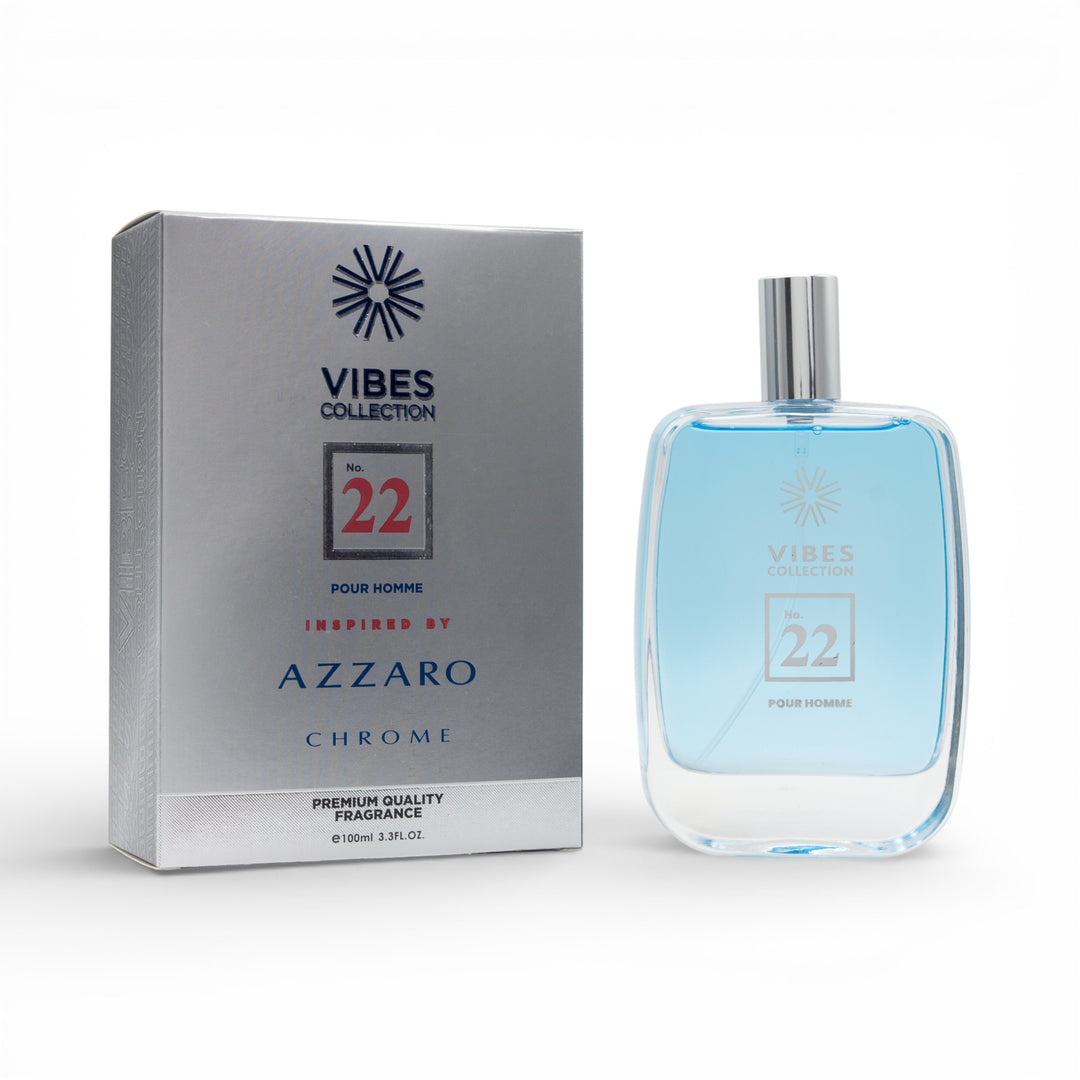 Buy Vibes Collection Perfume No 22 For Men 100ml with fresh woody fragrance. Buy at deensquare.com + Dubai | UAE.