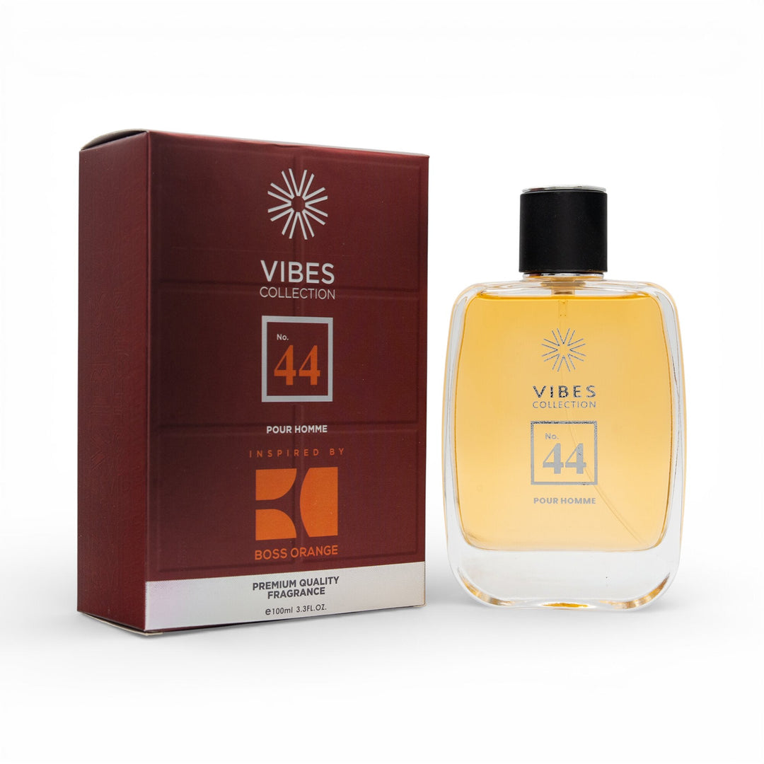 Buy Vibes Collection Perfume No 44 For Men 100ml with an aromatic spicy fragrance. Buy at deensquare.com + Dubai | UAE.