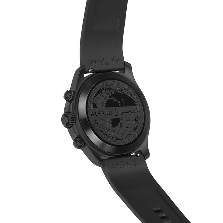 Al Fajr Dynamic 360 Azan Watch Black Dial WH-24 – Black Strap