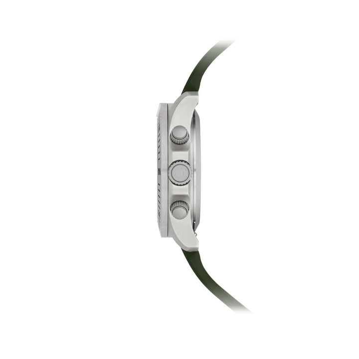 Al Fajr Dynamic 360 Azan Watch Silver Dial WH-24 – Green Strap