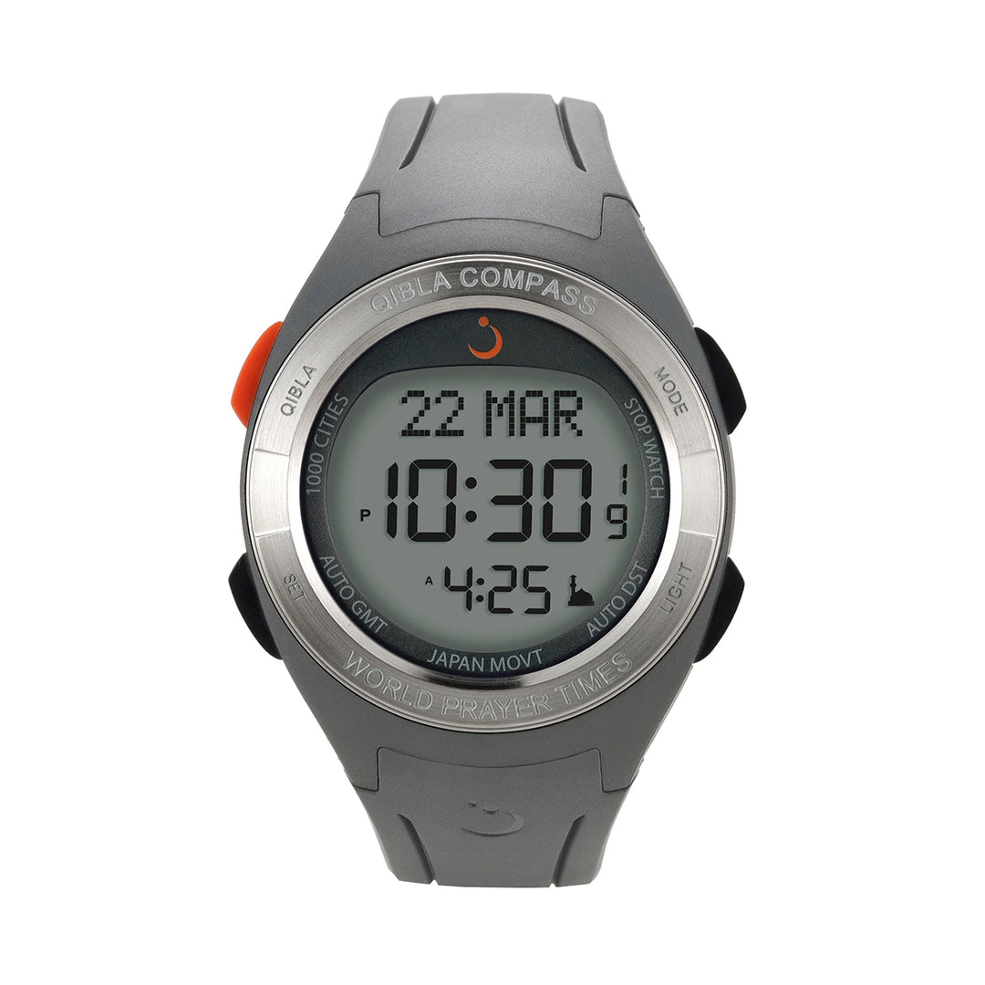 Al Fajr WQ-18 Qibla Compass Watch grey