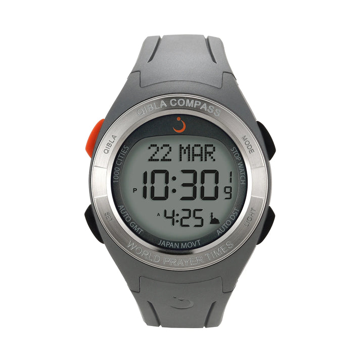 Al Fajr WQ-18 Qibla Compass Watch grey