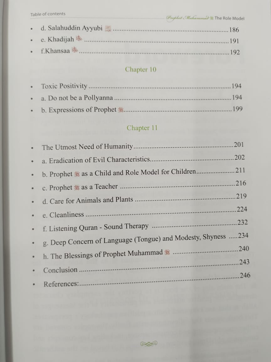 The Role Model For Positive Psychology - PROPHET MUHAMMED ﷺ