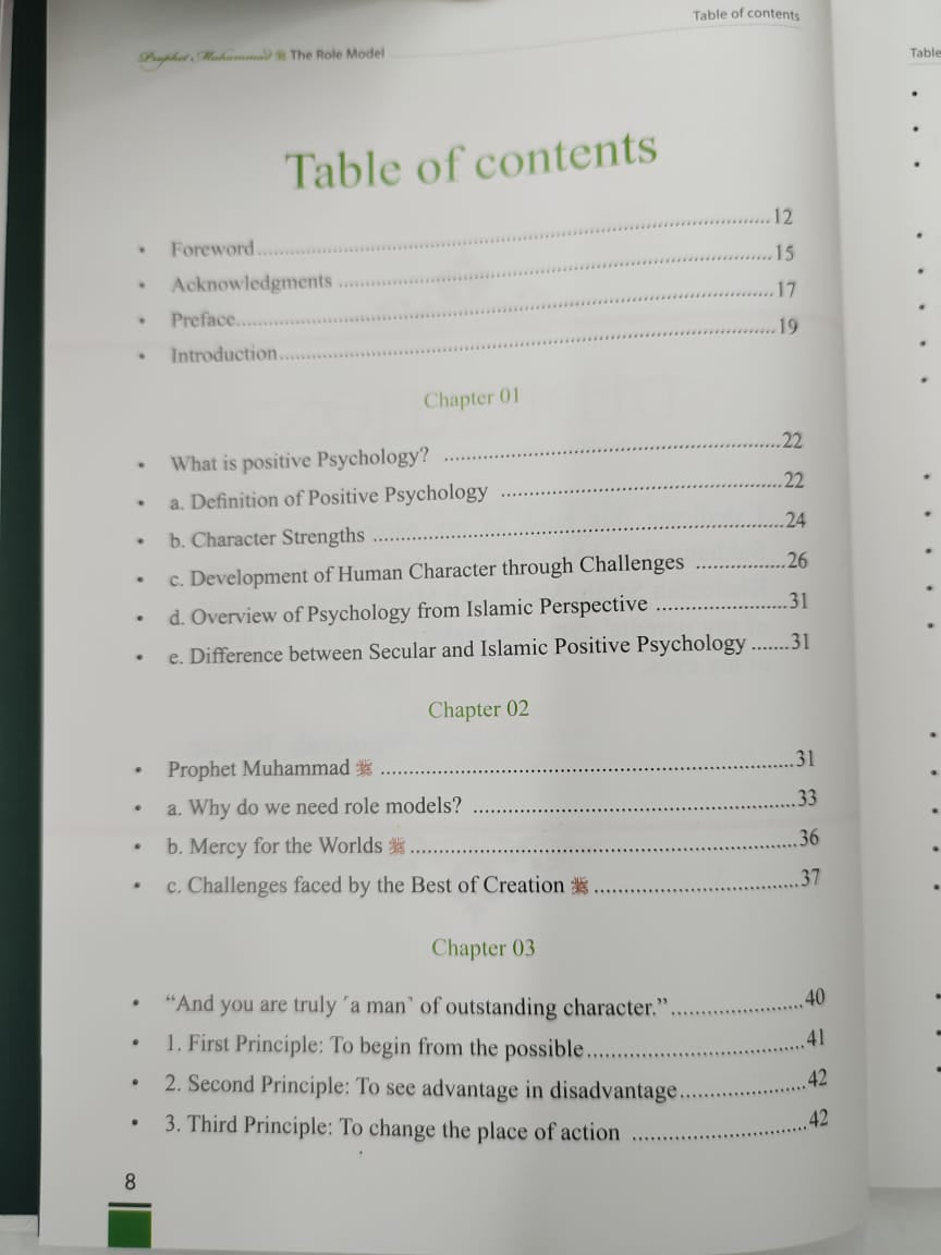 The Role Model For Positive Psychology - PROPHET MUHAMMED ﷺ