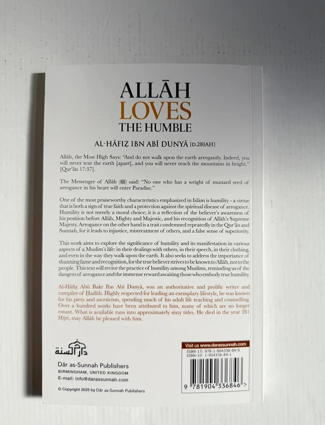 Allah Loves the Humble by Al-Hafiz Ibn Abi Dunya – Islamic Character Book