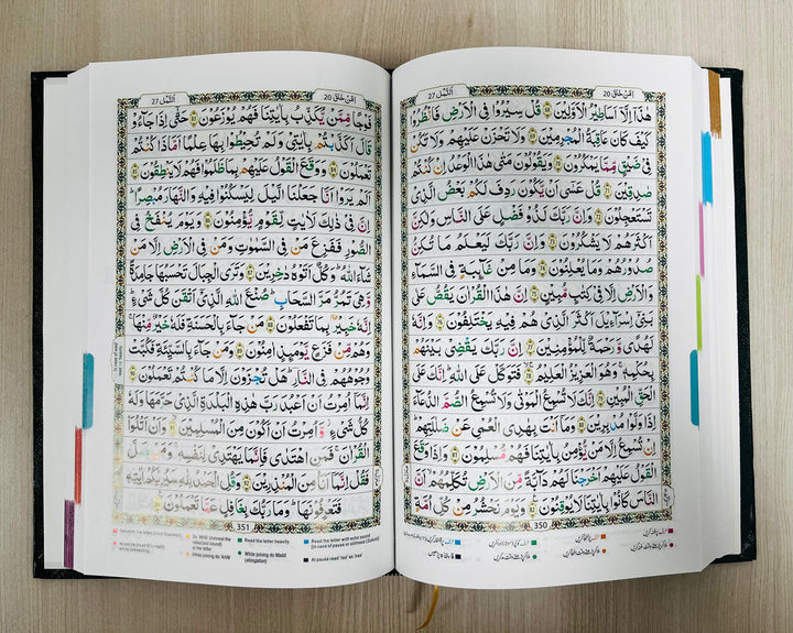 تجويد القرآن الكريم الهندي باك 16 سطرًا أربعة ألوان Hafizi 7B