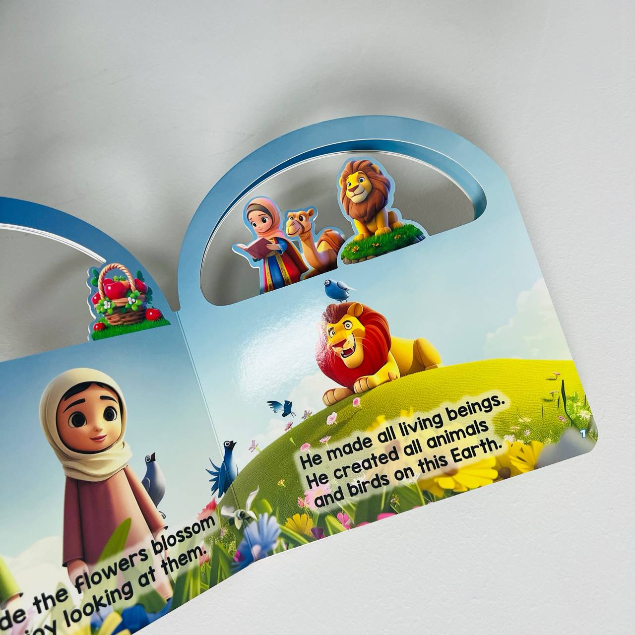 Who Is Allah board book by Darul Mughni. 12 pages, simple Islamic learning for kids age 4+. Durable and child-friendly format. Available at deensquare.com 