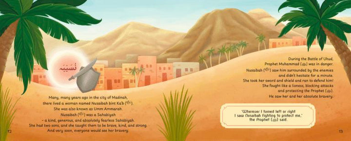 Why Is My Name Nusaibah? — The Story of a Brave Sahabiyah for Kids inside pages 4