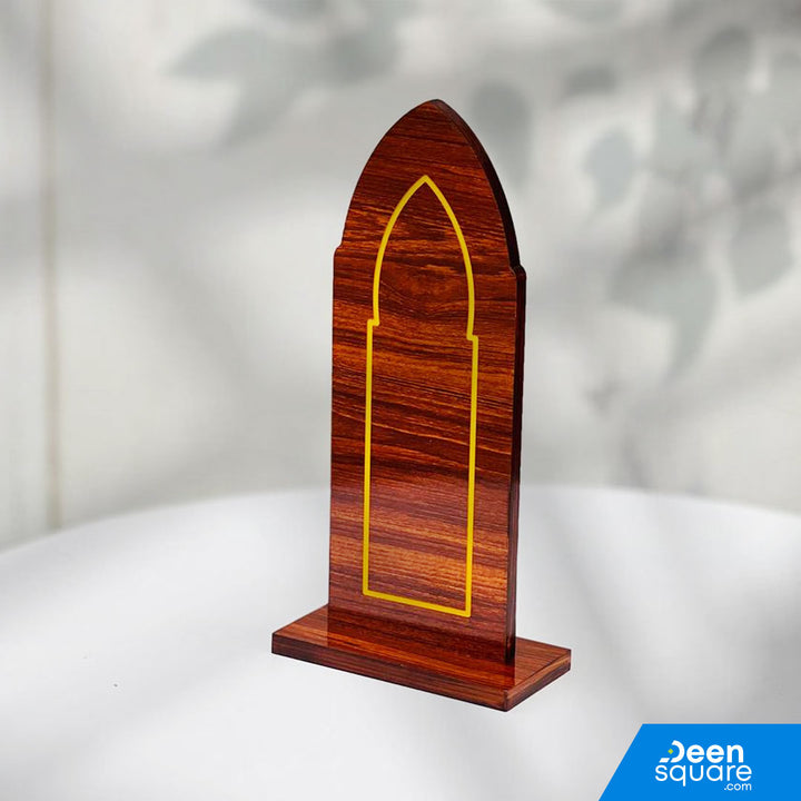 Wooden sutrah for prayers, size 6×16 inches. A Sunnah prayer barrier placed in front during Salah. Lightweight, durable, and ideal for home or mosque use.