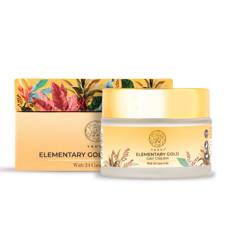 Elementary gold day cream 50ML | Deeply nourishing &amp; hydrating your skin | Yahvi