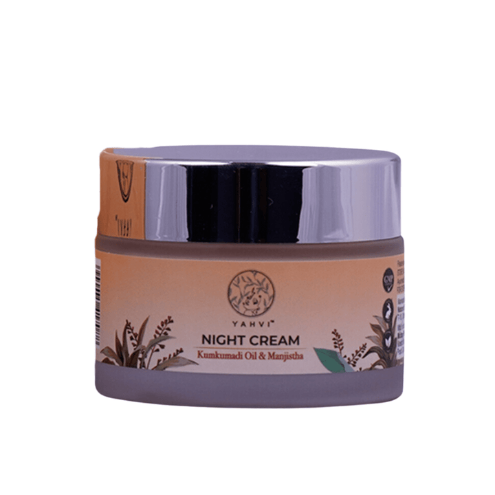 Buy Yahvi Kumkumadi Oil &amp; Manjistha Night Cream for deep hydration and radiant skin. Shop at deensquare.com | Dubai UAE.