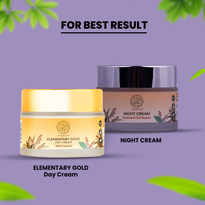 Buy Yahvi Kumkumadi Oil &amp; Manjistha Night Cream for deep hydration and radiant skin. Shop at deensquare.com | Dubai UAE.