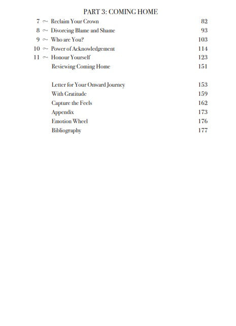 A Beautiful Homecoming LaYinka Sanni contents pages