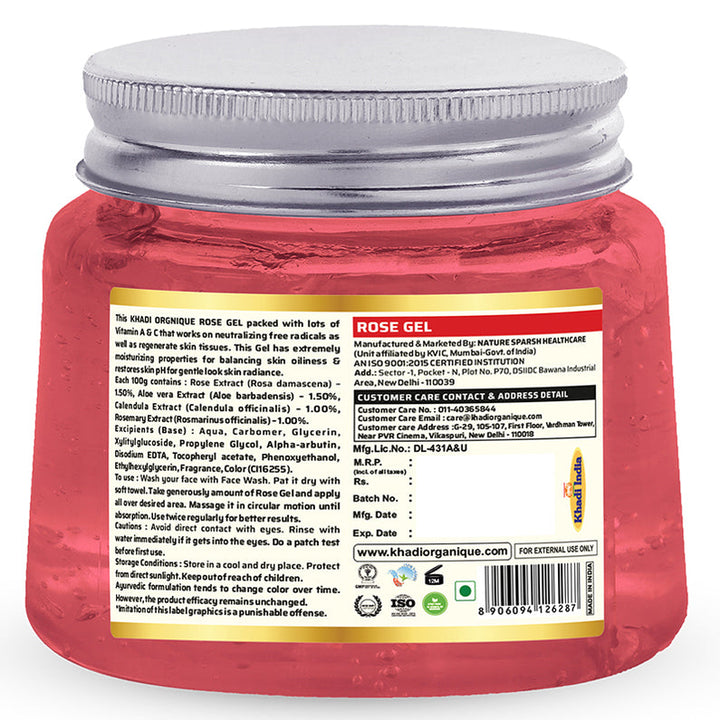 Khadi Organique Rose Gel 200g