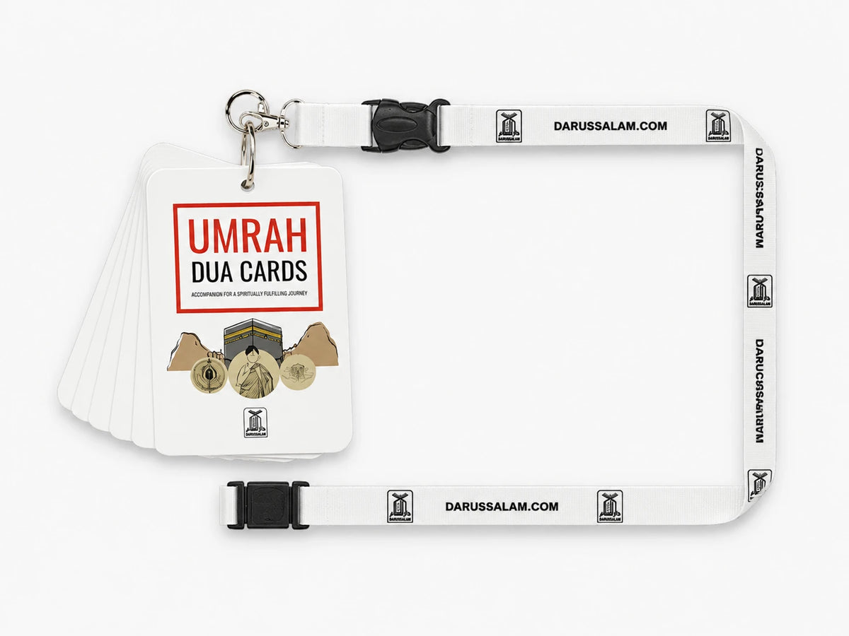 Umrah Dua Cards with QR code and Lanyard (according to Quran and sunnah)
