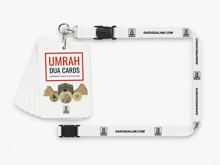 Umrah Dua Cards with QR code and Lanyard (according to Quran and sunnah)