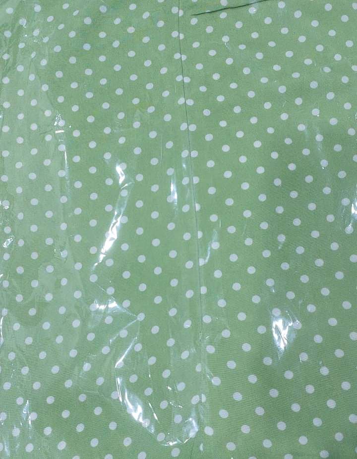 One Piece Prayer Dress with Shayla  - Green Polka Dots