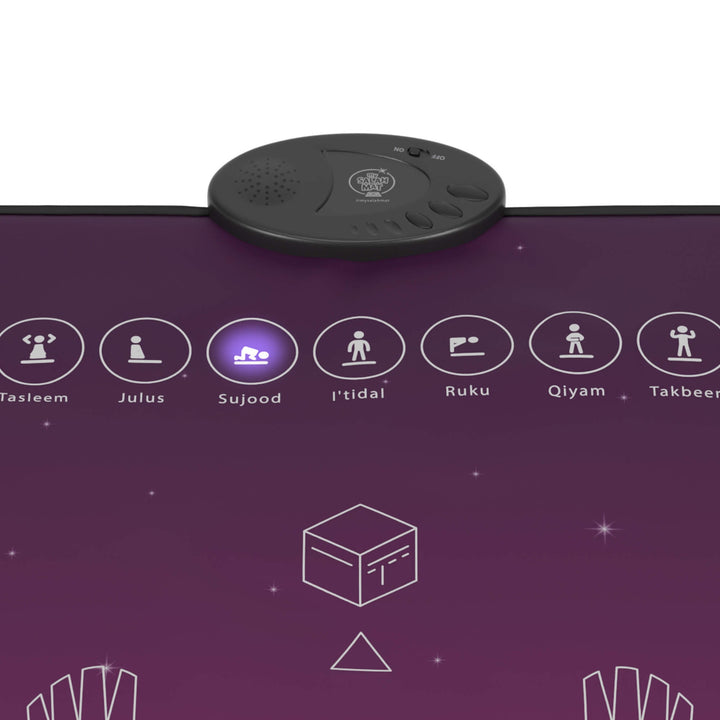 My Salah Mat Adult & Revert Muslim Educational Interactive Prayer Mat with Wireless Connection & Salah Translation - Pink Color