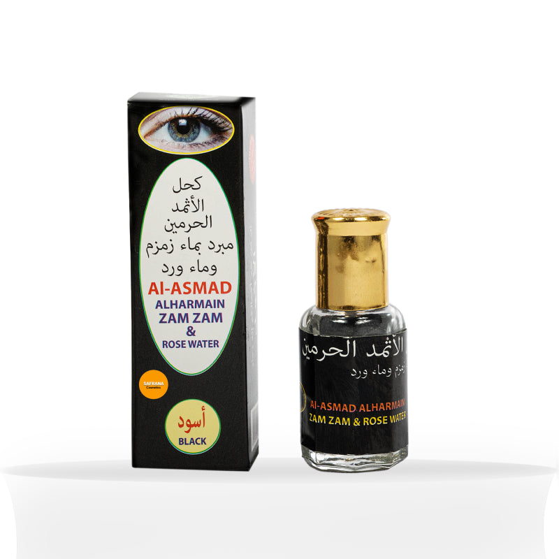 AL-ASMAD AL-HARAMAIN Surma (Kohl) with Zam Zam and Rose Water - Black