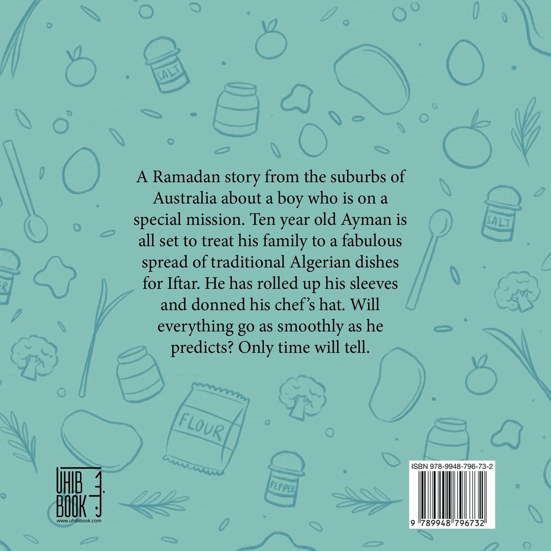 Ayman’s Ramadan Surprise children’s Ramadan book – Algerian Iftar story back cover