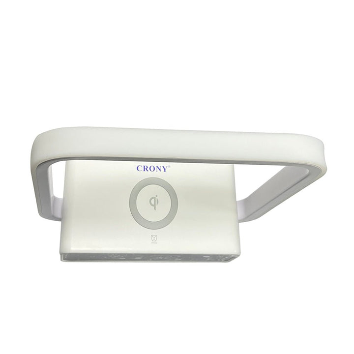 Buy B18D bedside lamp with wireless charging, clock &amp; RGB light at buy at deensquare.com. Smart LED night light in Dubai | UAE.