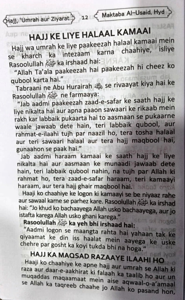 Hajj Umrah aur Ziyaarat - Roman Urdu