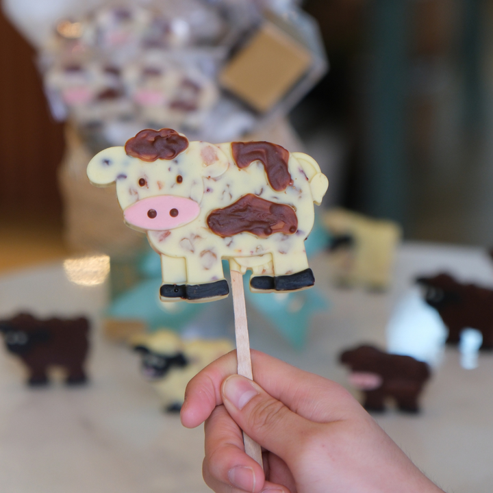 HANDPAINTED CHOCOLATE COW LOLLY - EID AL ADHA - BUNDLE OF THREE