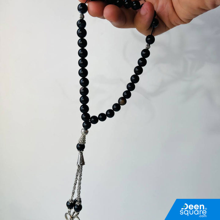 Aqeeq Misbaha – 33 Beads Stone Tasbeeh (Aqiq Prayer Beads)