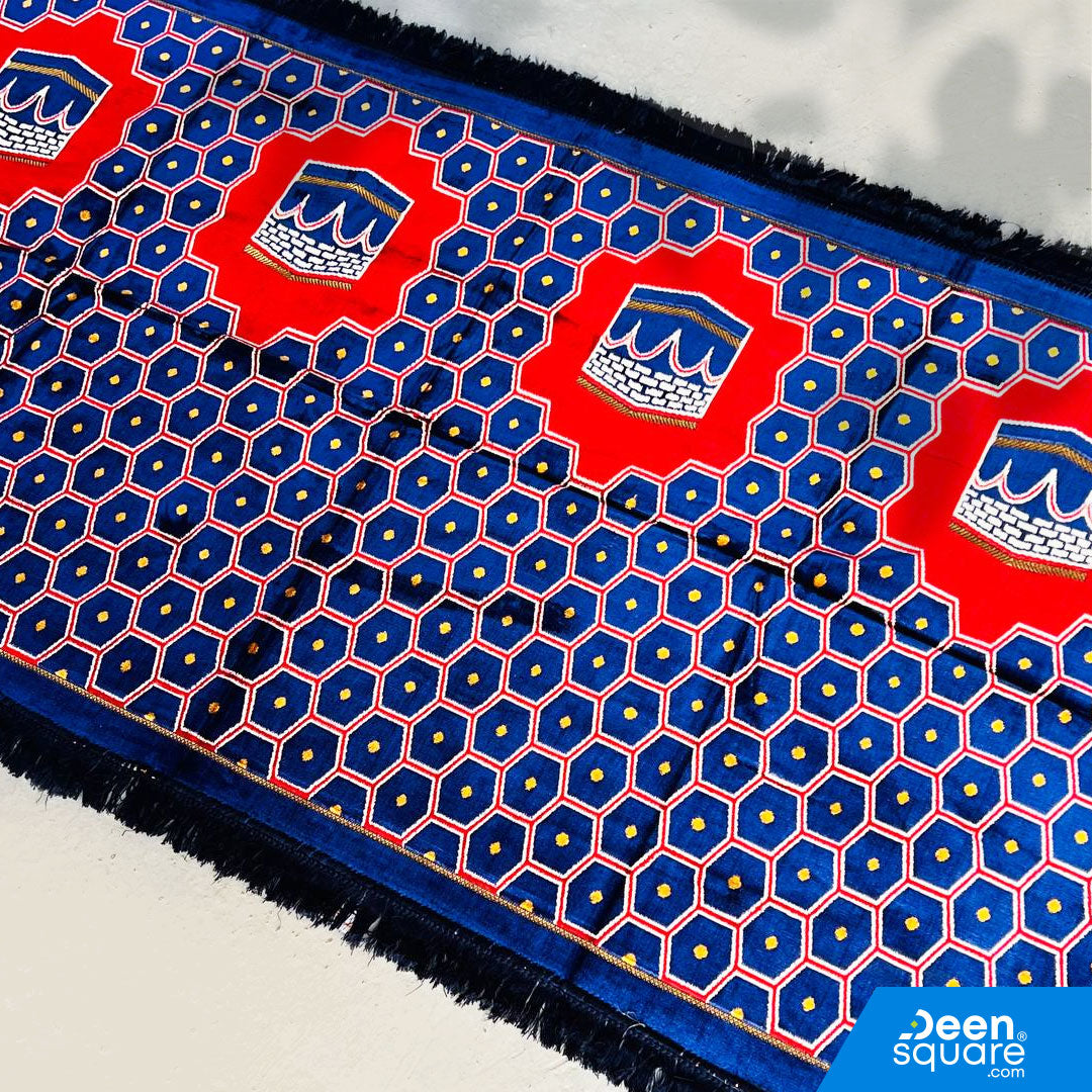 Family Prayer Mat for 4 person - 110x200 cm, Large Size | سجادة صلاة عائلية لأربعة اشخاص